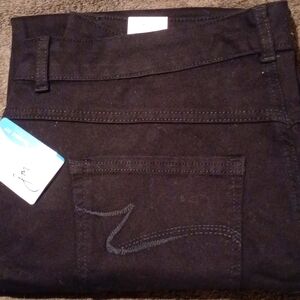 Women's Black just my size twill straight leg 18W
